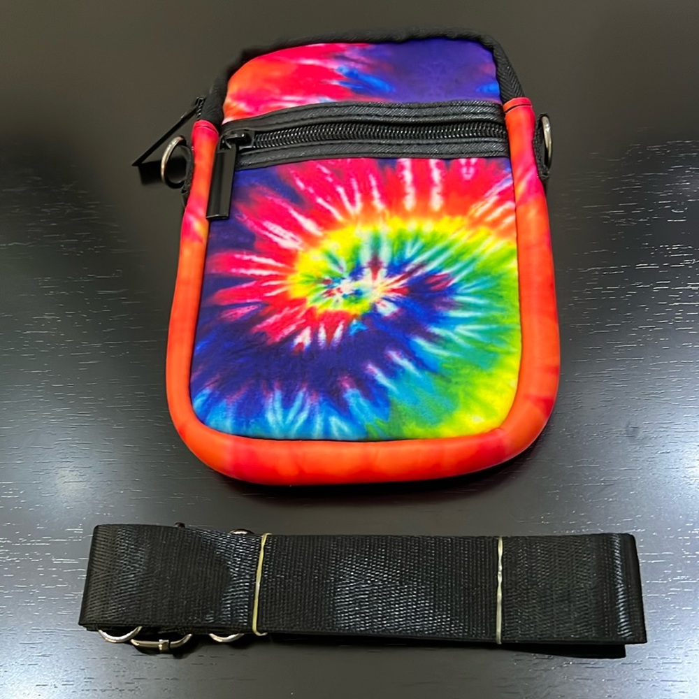 HAUTE SHORE TIE DYE NEOPRENE PHONE ADJUSTABLE CROSSBODY BAG - Picture 2 of 8